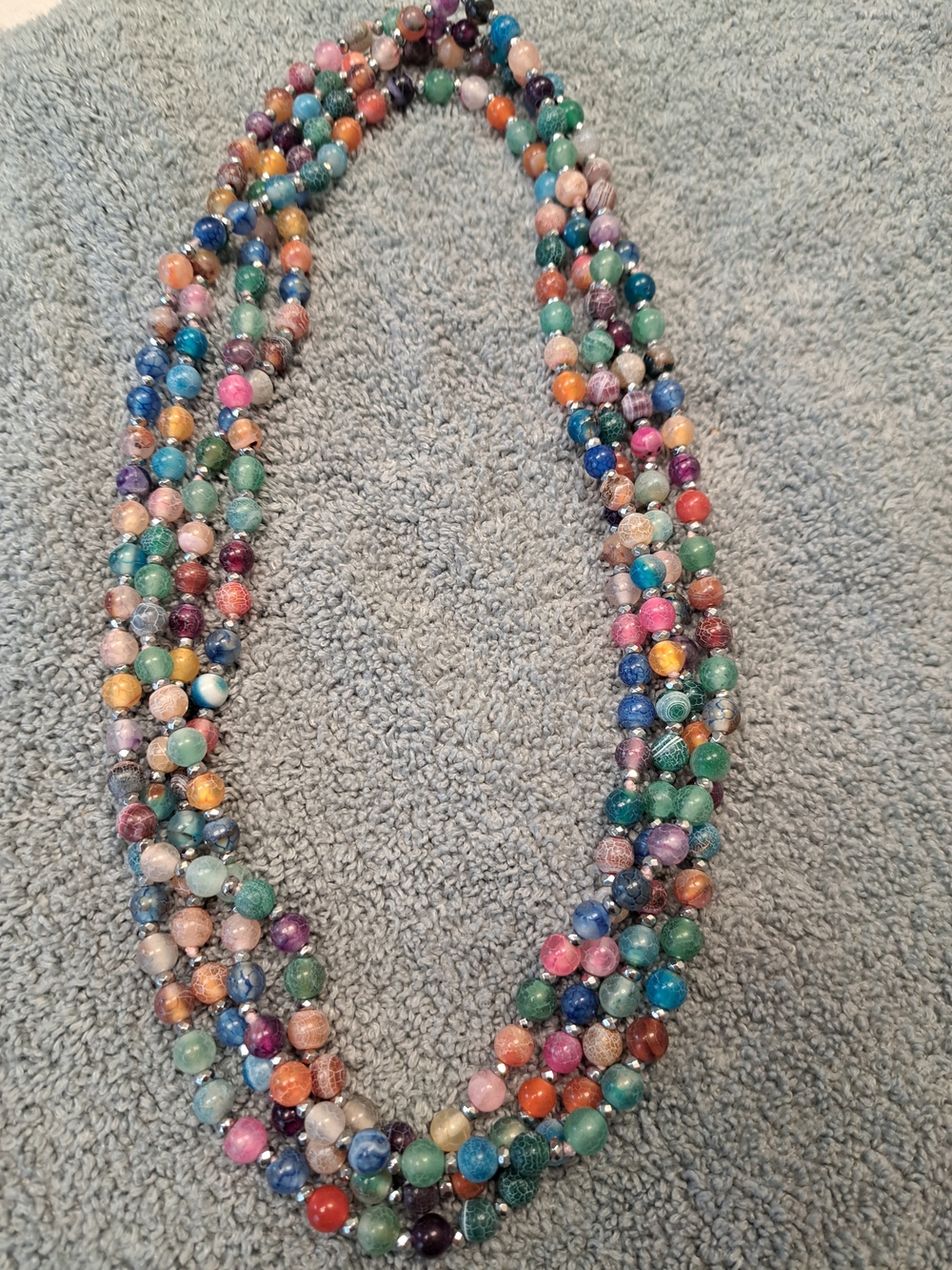 Multicolor Beaded Statement Necklace - Women Jewelry